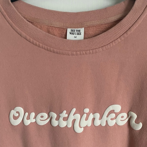 See The Way I See, Overthinker (breathe in, breathe out) Crewneck, 2XL - Picture 2 of 6